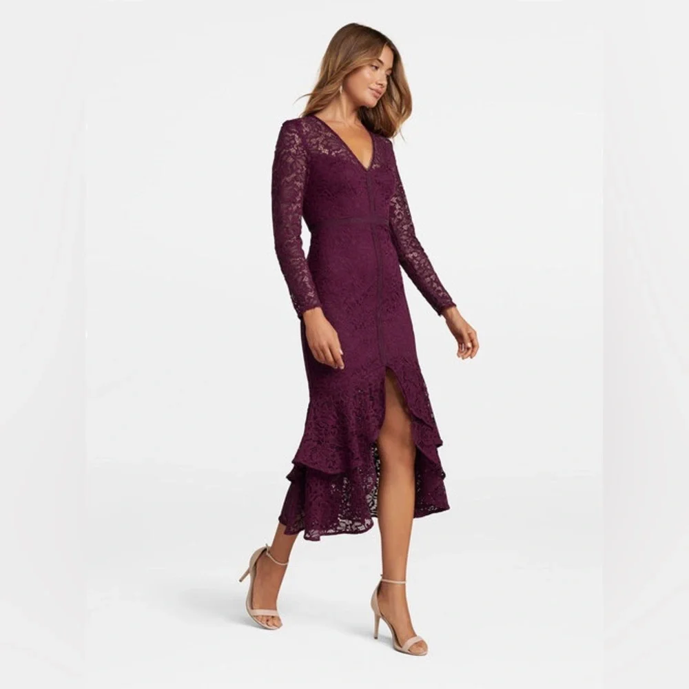NWT Forever New Plum Purple Dress. - Picture 3 of 6